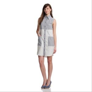 10 Crosby Derek Lam Striped Double Collar Dress